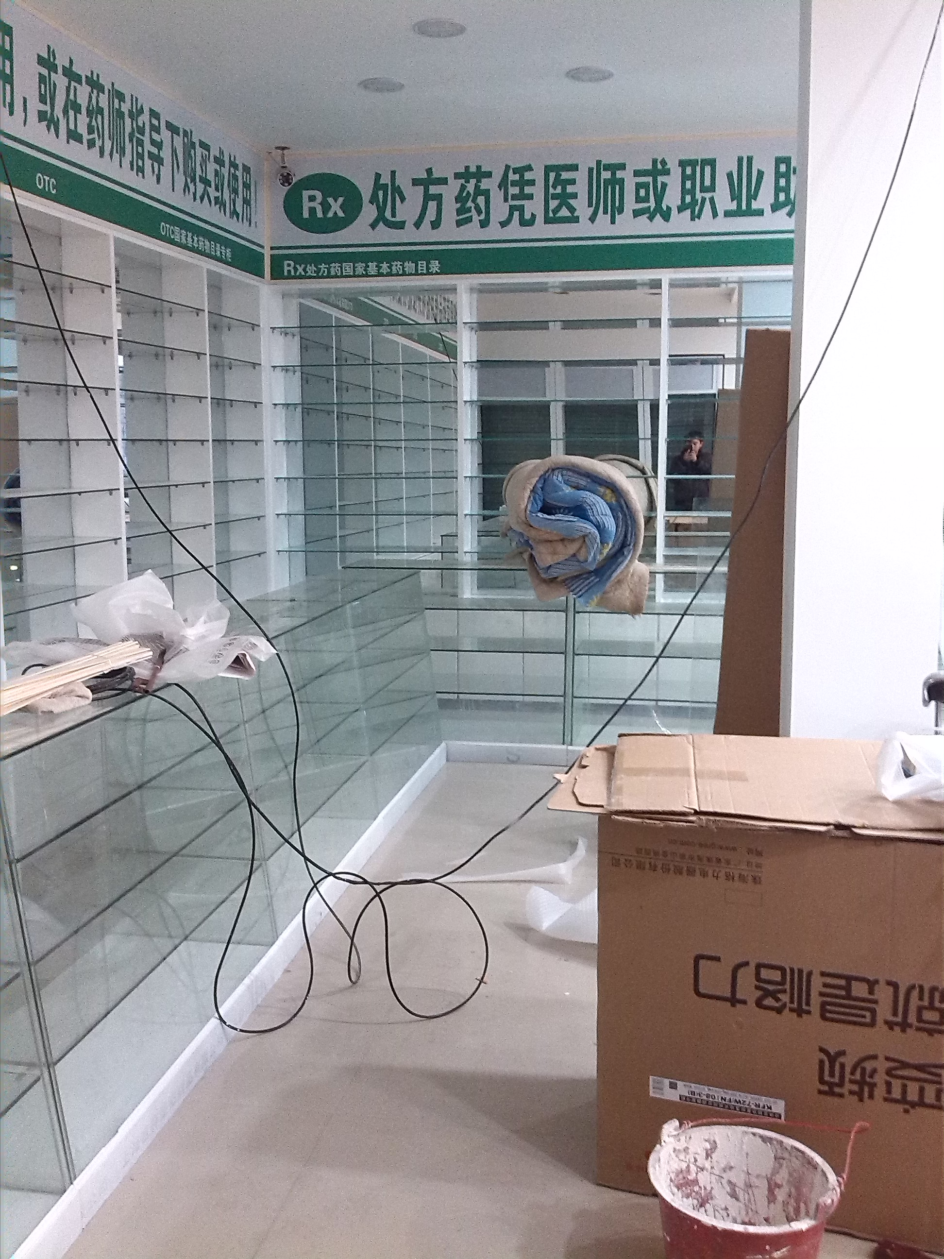 江西药店玻璃柜台，西药高柜定做