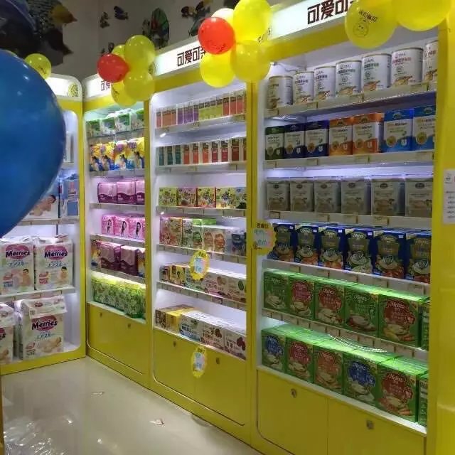 江西母婴店展柜，纯烤漆展柜定做
